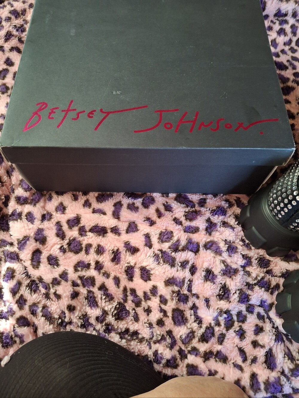 Betsey Johnson vincent Silver 9 Black Embellished Blingy Rhinestone Bow Loafers - Picture 8 of 11